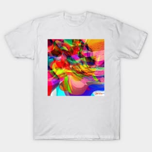 Colour Waves. Abstract Art. T-Shirt